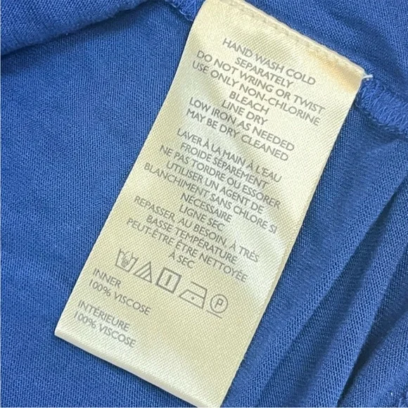 Anthropologie Blue Ruffle Trim Textured Sleeveless Mini Dress M NWT - Picture 8 of 10